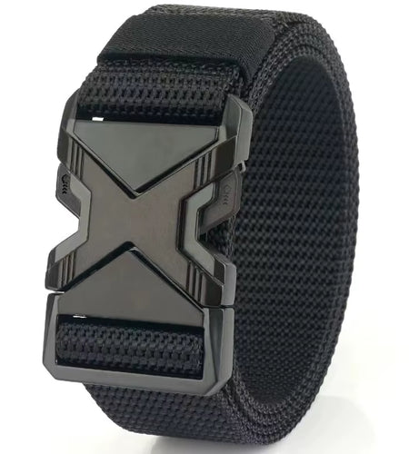 The New Men'S 125Cm Buckle Belt Nylon Braided Lightweight Breathable Daily Commuter Men'S Belt