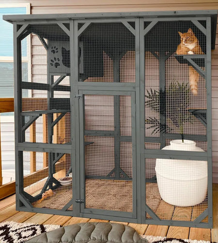 Euretta Indoor/Outdoor Large Waterproof Cat Playpen