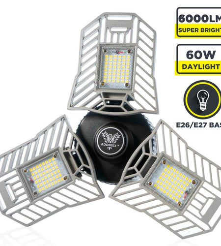 Three Led Garage Light-Led Adjustable Light-Basement Led Light